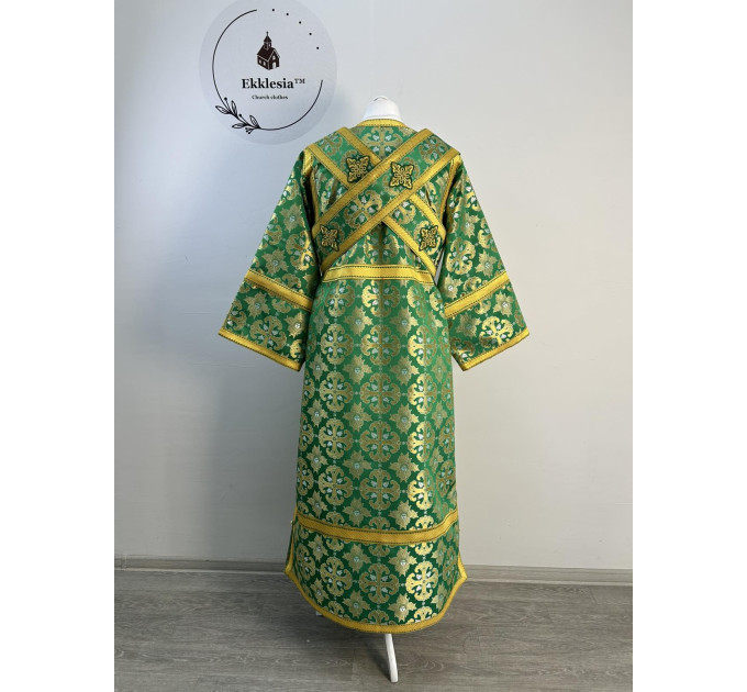 Afon subdeacon's set - Sticharion and single orar in Greek brocade - Church vestment
