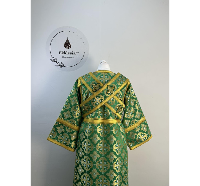 Afon subdeacon's set - Sticharion and single orar in Greek brocade - Church vestment