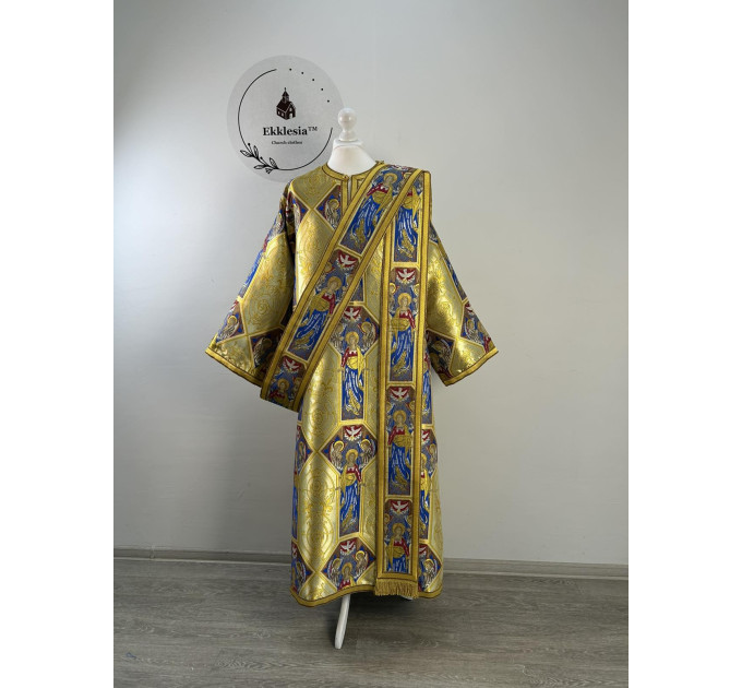 Vestment for protodeacon in rich brocade The Annunciation