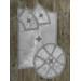 White Bishop's silk vestment set - Vestment set for Bishop - Archbishop's set