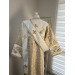 Combined velvet and brocade deacon's vestment - Embroidered stichar and orar