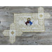 Embroidered chalice covers with aer - Covers set for communion