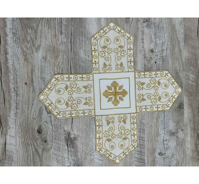 Embroidered chalice covers with aer - Covers set for communion