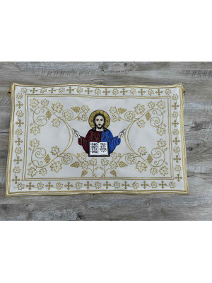 Embroidered chalice covers with aer - Covers set for communion
