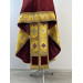 Embroidered priest vestment with peacocks in Greek style