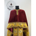 Embroidered priest vestment with peacocks in Greek style