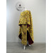 Greek style priest vestment - Gold floral brocade phelon