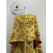 Greek style priest vestment - Gold floral brocade phelon