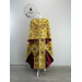 Greek style priest vestment - Gold floral brocade phelon