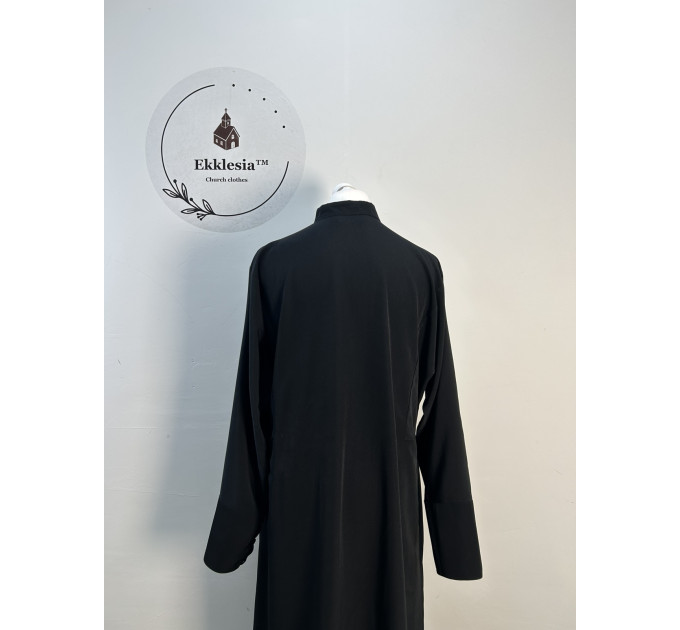 Latin style cassock with buttons row down the bottom - Cassock for a priest
