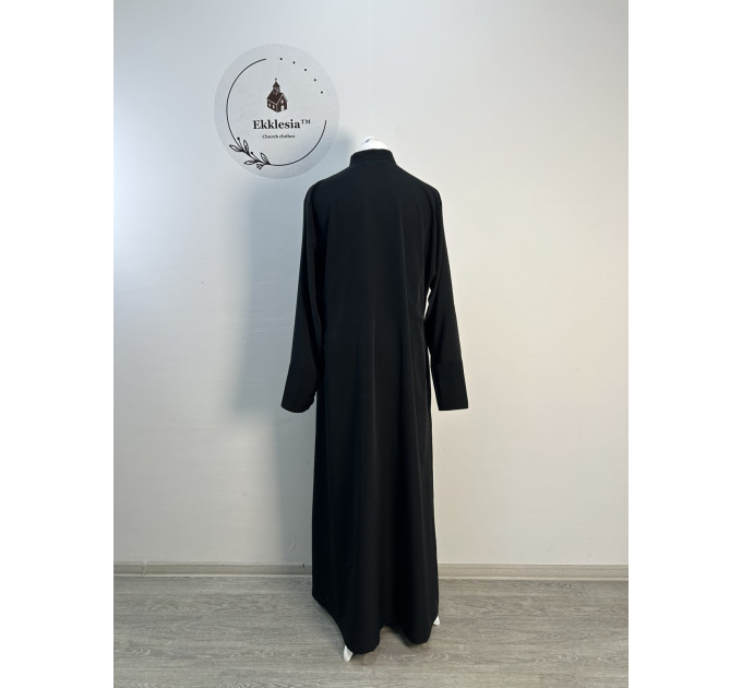 Latin style cassock with buttons row down the bottom - Cassock for a priest