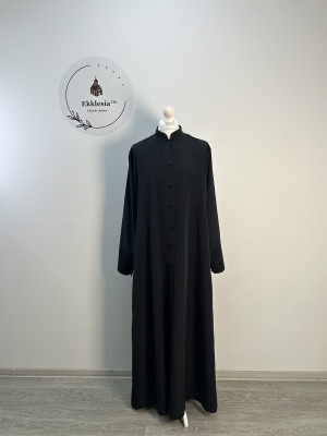 Latin style cassock with buttons row down the bottom - Cassock for a priest