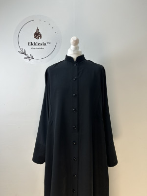 Latin style cassock with buttons row down the bottom - Cassock for a priest Latin style cassock with buttons row down the bottom - Cassock for a priest