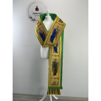 Set: small and large omophorion made of Greek brocade with angels - small and large omophorion set