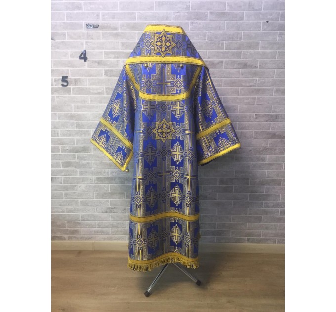 Blue Bishop's Vestments - Vestments for Bishop - Archbishop vestments