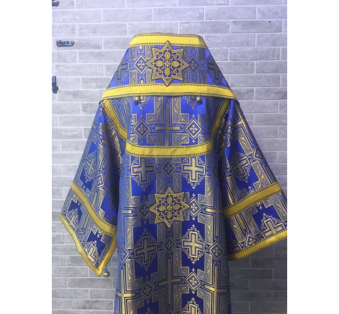 Blue Bishop's Vestments - Vestments for Bishop - Archbishop vestments