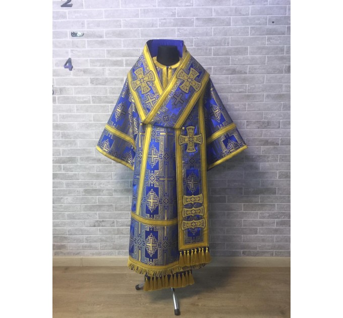 Blue Bishop's Vestments - Vestments for Bishop - Archbishop vestments