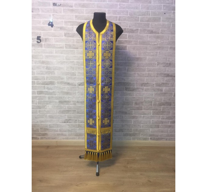 Blue Bishop's Vestments - Vestments for Bishop - Archbishop vestments