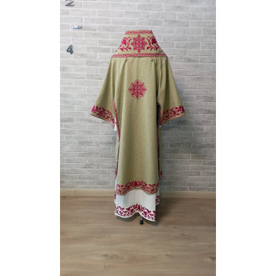 Embroidered Bishop's Vestments in linen-gabardine - Vestments for Bishop - Archbishop vestments