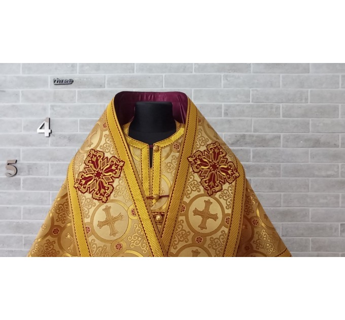 Bishop's Vestments in light brocade - Vestments for Bishop - Archbishop vestments