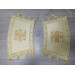 Gold satin stole and cuffs in satin - Priest's communion set - Orthodox set