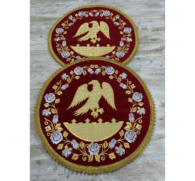 Bishop stand cover - Eagle rug - Orlets - Round cover for Bishop with eagle