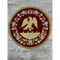Bishop stand cover - Eagle rug - Orlets - Round cover for Bishop with eagle