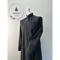 Embroidered Greek style cassock "Big grapes" made of silk-cottone
