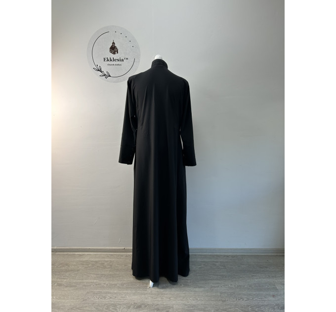 Embroidered Greek style cassock "Big grapes" made of silk-cottone