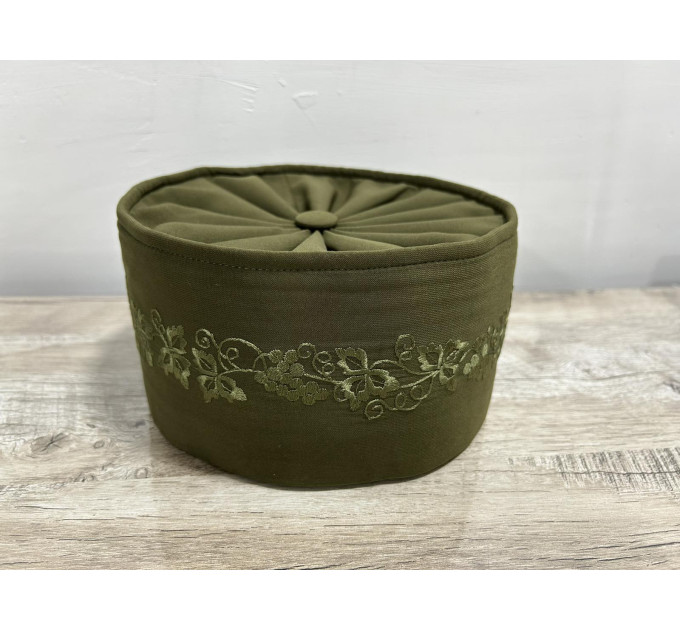 Greek style Skufia - Greek Skufia Calotte in fake silk - biretta for priest