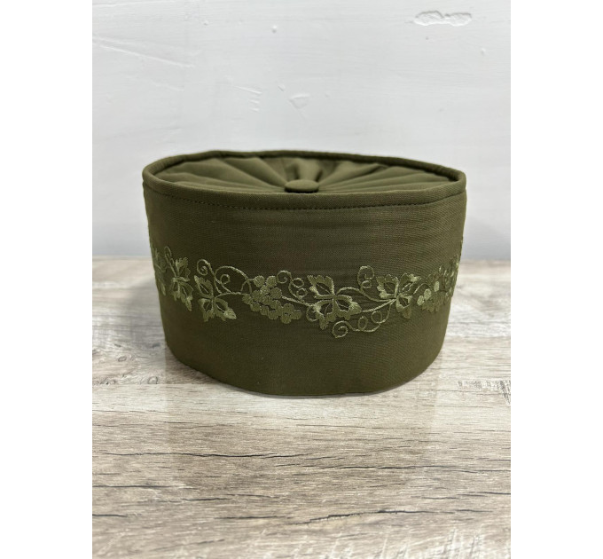 Greek style Skufia - Greek Skufia Calotte in fake silk - biretta for priest