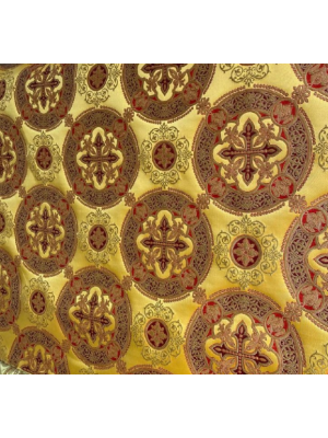 Greek style priest vestment - Gold floral brocade phelon