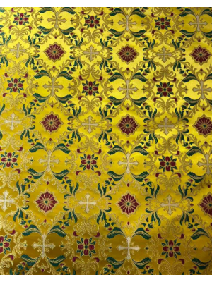 Greek style priest vestment - Gold floral brocade phelon