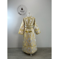 White-gold subdeacon's vestment - Stichar and single orar for altar boy