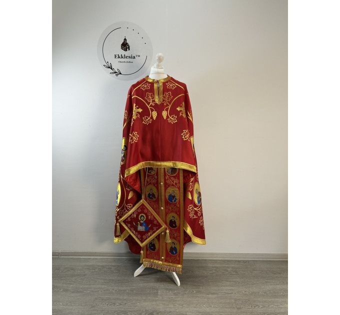 Priest vestment - Greek coupon - Priest clothes - Liturgical garments robe