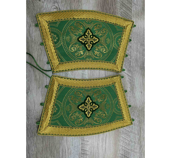 Vestment set for deacon - Stichar, orar, cuffs in brocade - Deacon's set