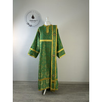 Vestment set for deacon - Stichar, orar, cuffs in brocade - Deacon's set