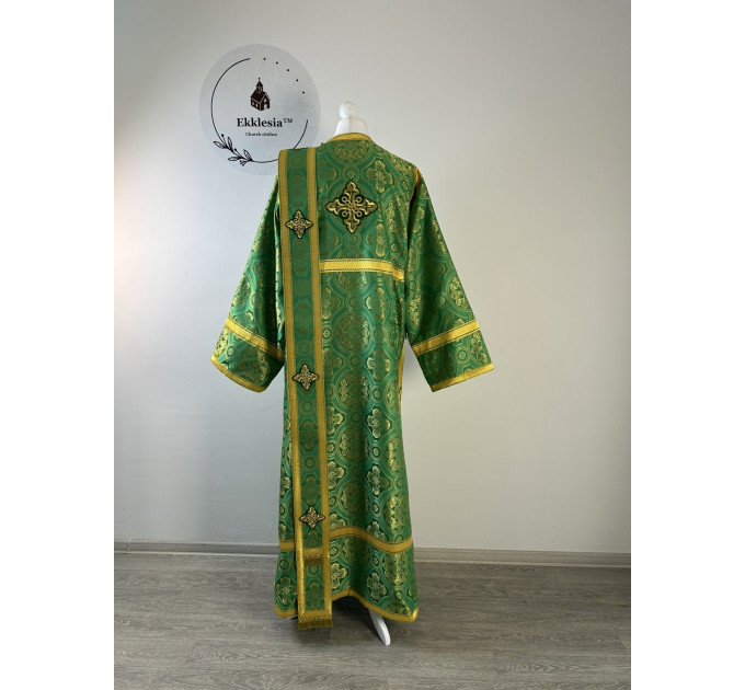 Vestment set for deacon - Stichar, orar, cuffs in brocade - Deacon's set
