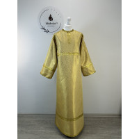 Brocade stichar with simple pattern - Gold robe for atar boy