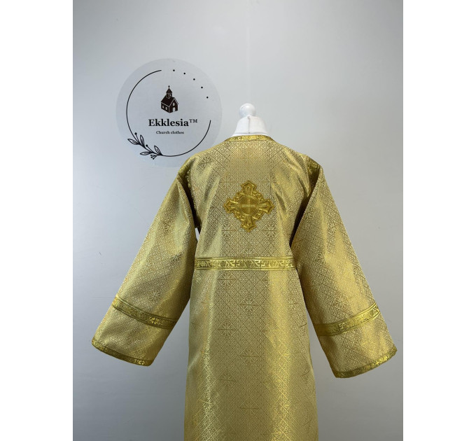 Brocade stichar with simple pattern - Gold robe for atar boy