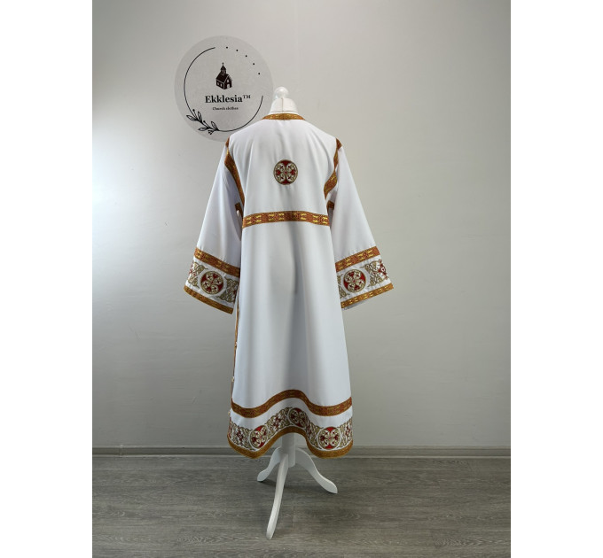 Embroidered altar serverer robe - Stichar - Sticharion Deluxe