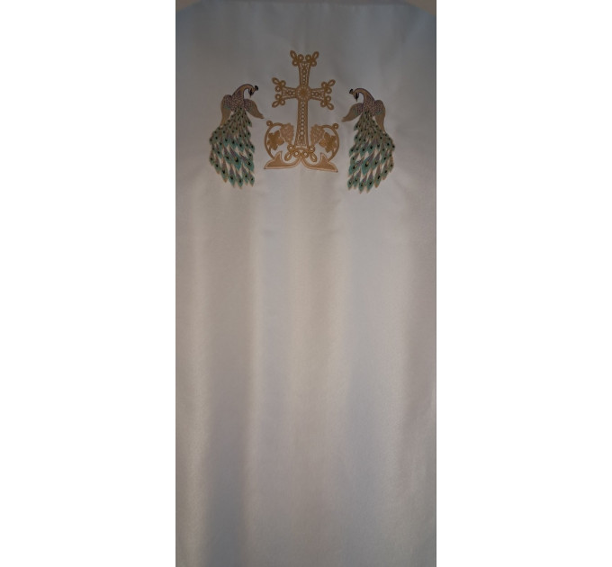 Katapitasma with peacocks - Curtains for the church - Embroidered curtains for the Royal Gate