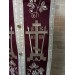 Embroidered Priest Communion set for Lenten fast - Stole and cuffs for Lent