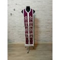 Embroidered Priest Communion set for Lenten fast - Stole and cuffs for Lent