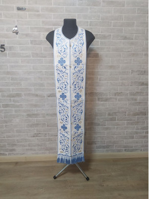 Embroidered Priest Communion set - Stole and cuffs - Priest's set - Orthodox set