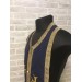 Navy blue embroidered communion set - Stole and cuffs - Priest's set