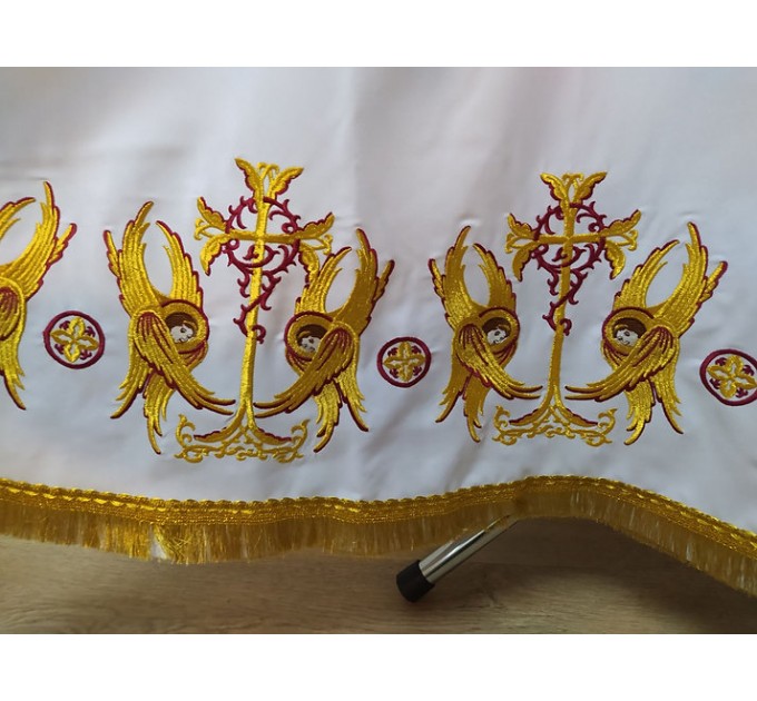 Stichar with embroidery by angels - podriznik - Priest stikhar - Altar vestment