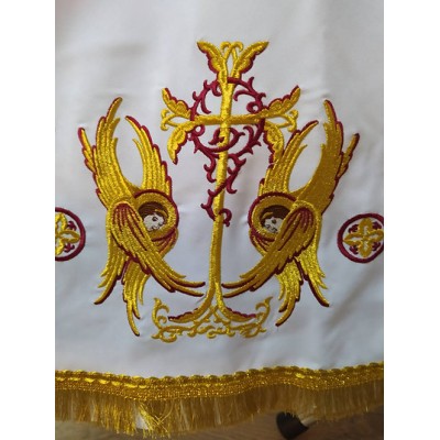 Stichar with embroidery by angels - podriznik - Priest stikhar - Altar vestment