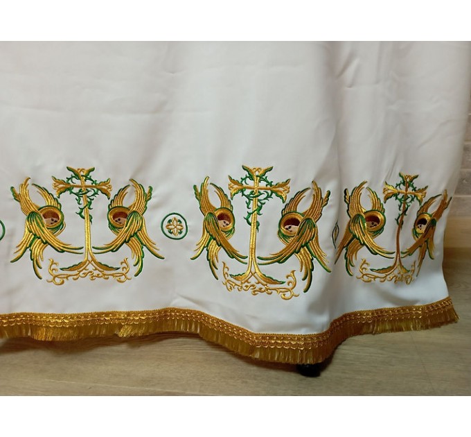 Stichar with embroidery by angels - podriznik - Priest stikhar - Altar vestment