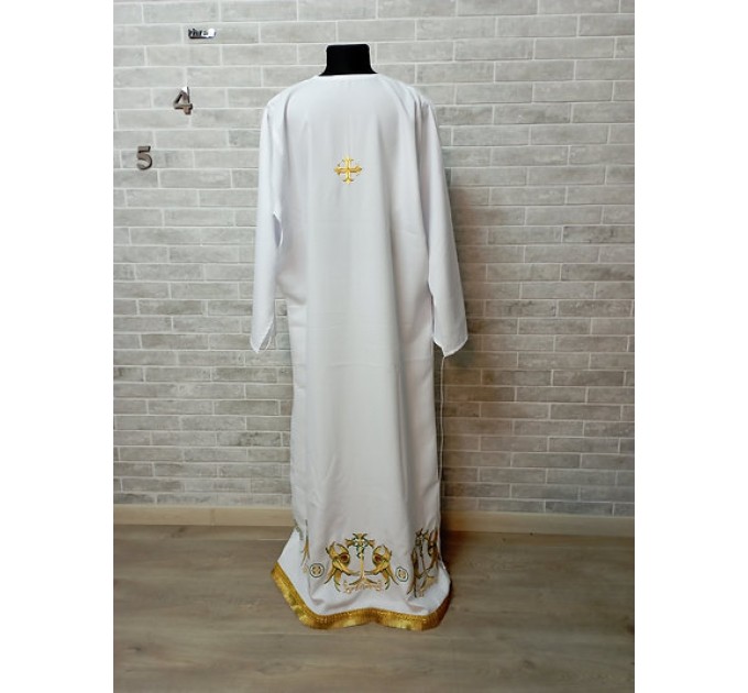 Stichar with embroidery by angels - podriznik - Priest stikhar - Altar vestment